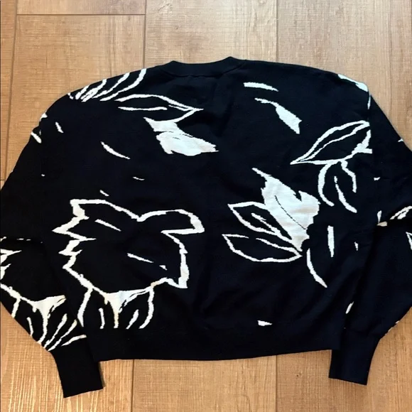 Ted Baker Cropped Jacquard Knit Sweater - Picture 4 of 9